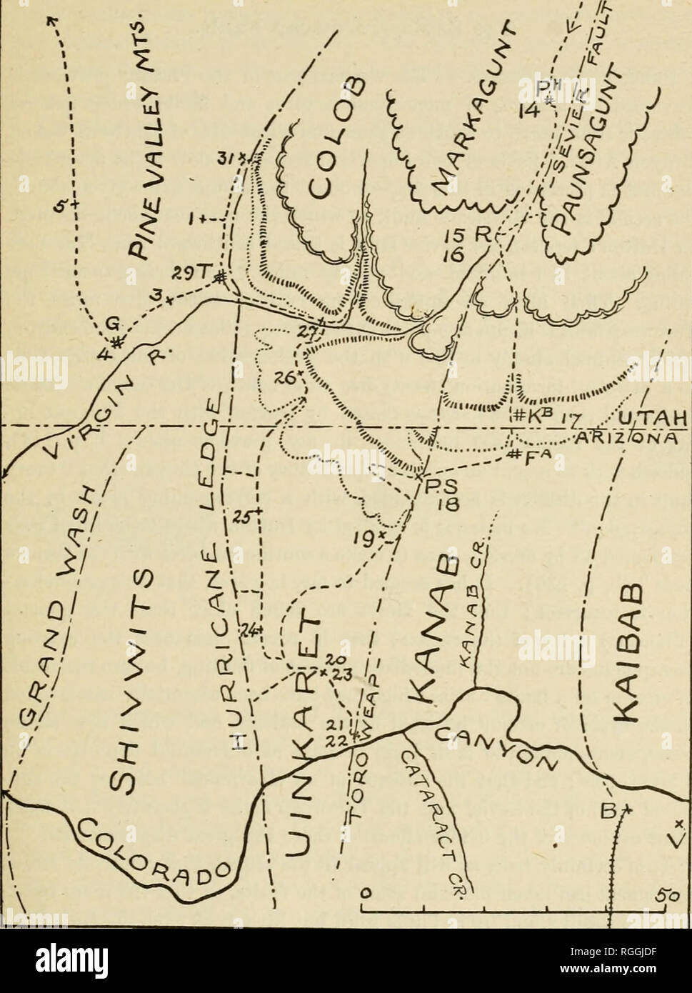 Map of panguitch hires stock photography and images Alamy