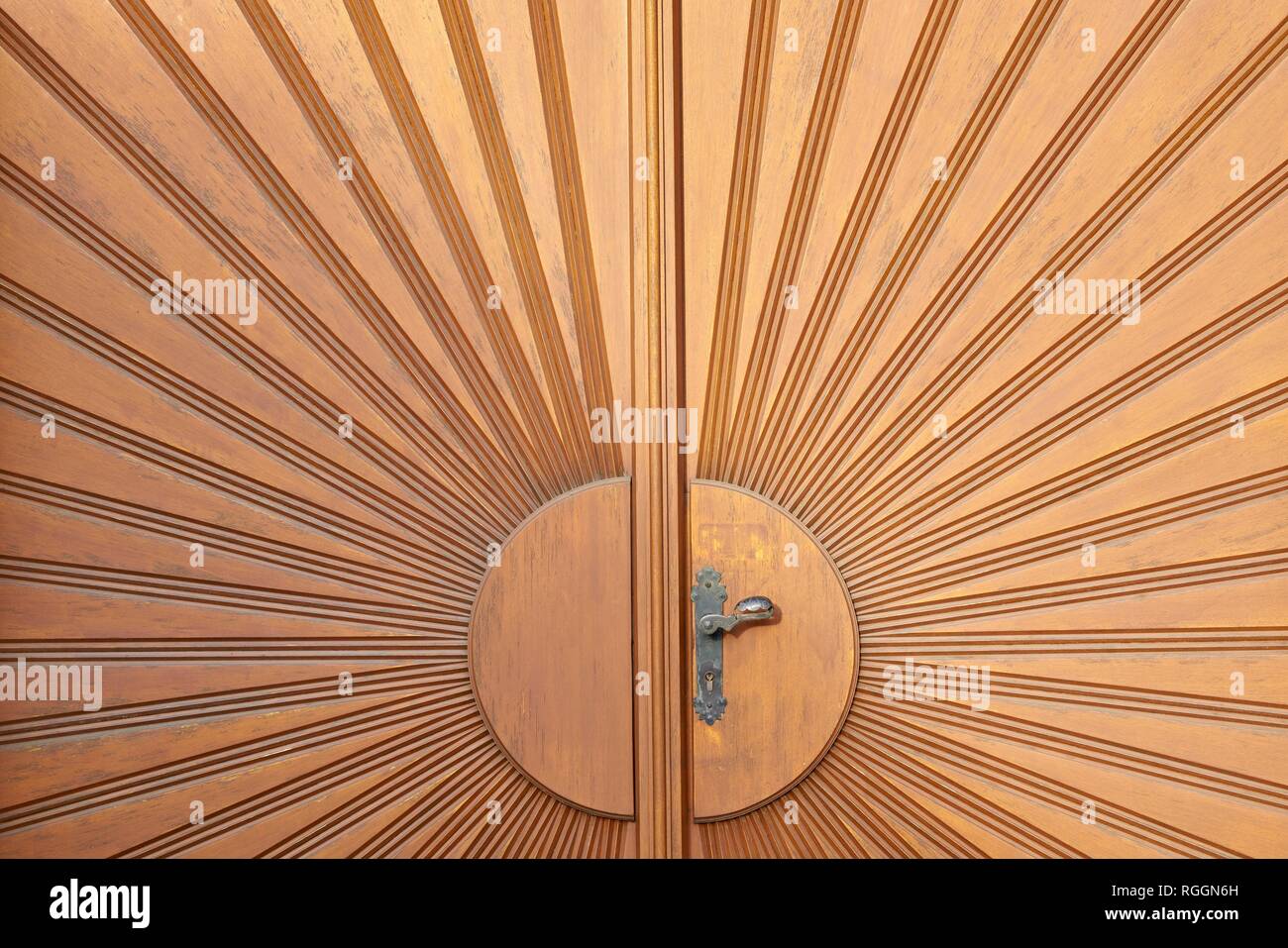 Old Wooden Door Detail Rust Burgenland Austria Stock Photo