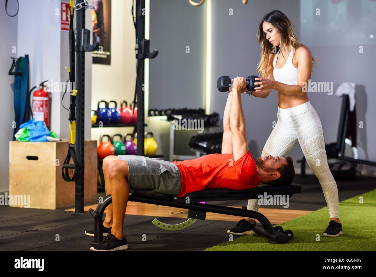 Fitness instructor client hi-res stock photography and images - Alamy