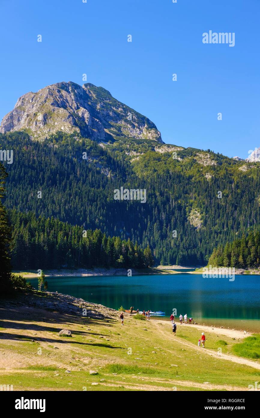 Black Lake, Crno jezero, Durmitor National Park, Zabljak Province, Montenegro Stock Photo