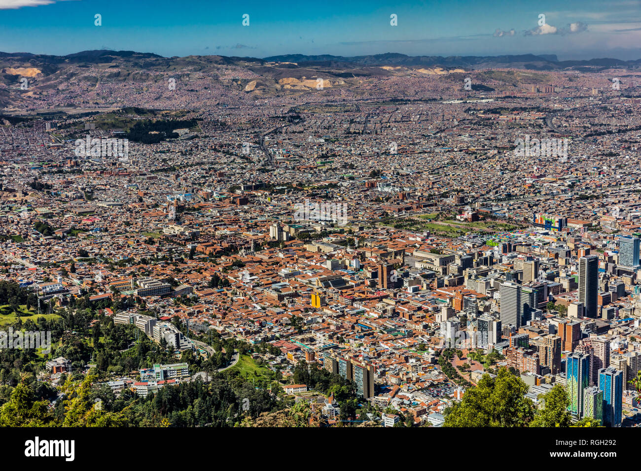 Bogota Skyline cityscape  capital city of Colombia South America Stock Photo