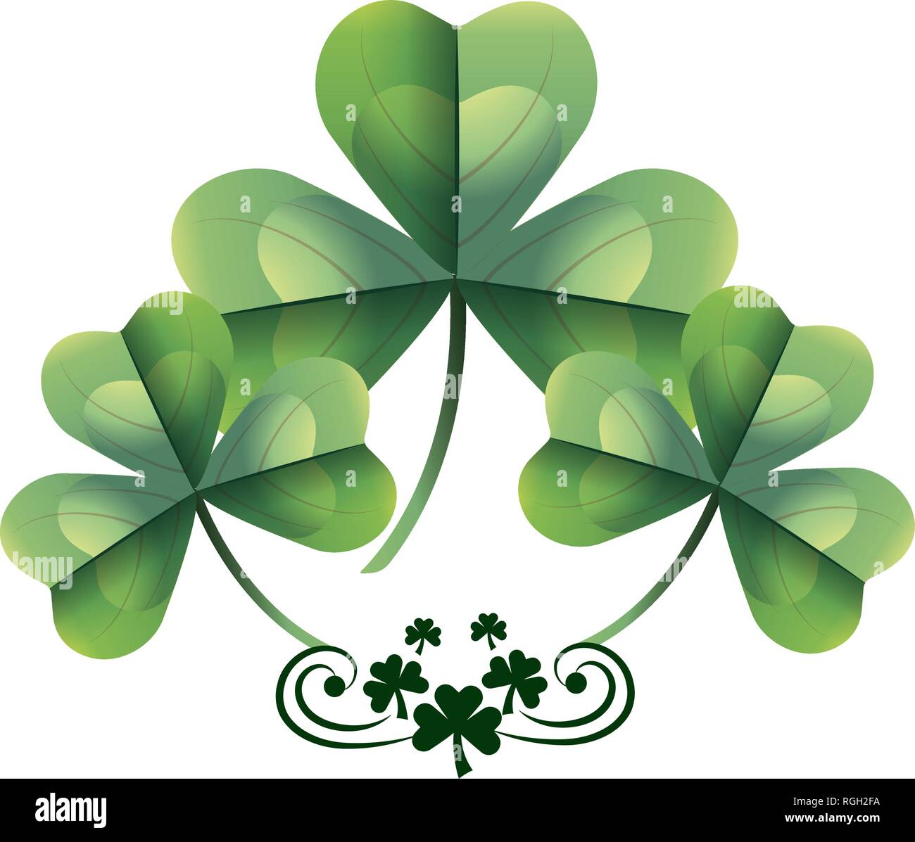 three leaf clover Stock Vector Image & Art - Alamy