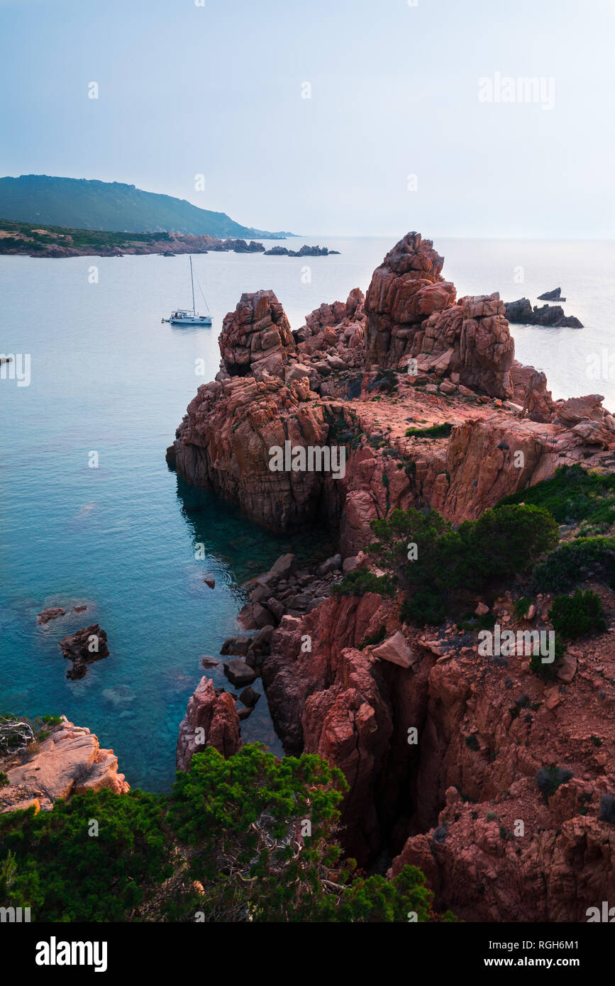 Most beautiful island in Europe. Clearest water in the Mediterranean Sea. Costa Paradiso Stock