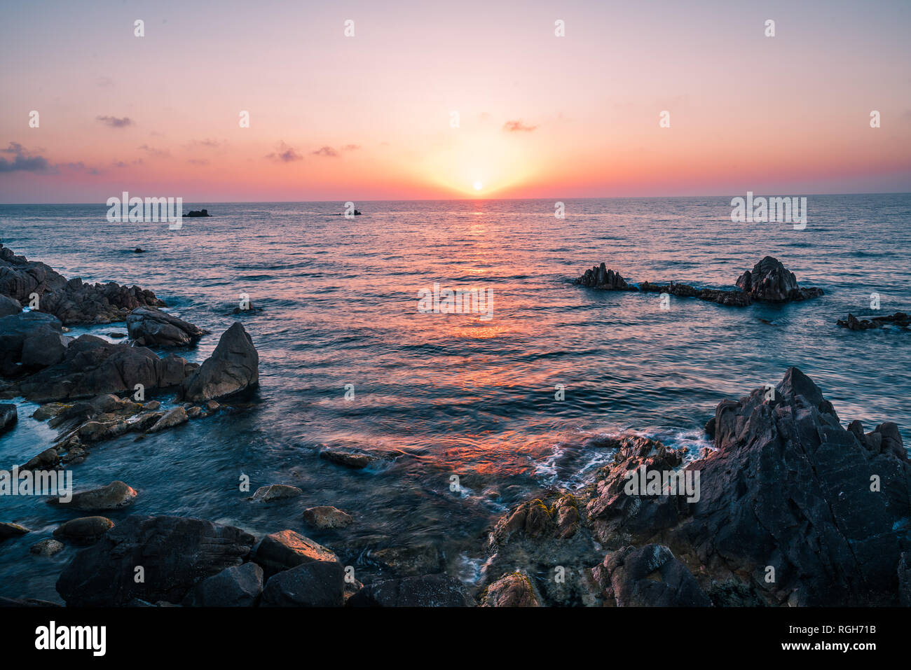 Most beautiful island in Europe. Clearest water in the Mediterranean Sea. Costa Paradiso Stock