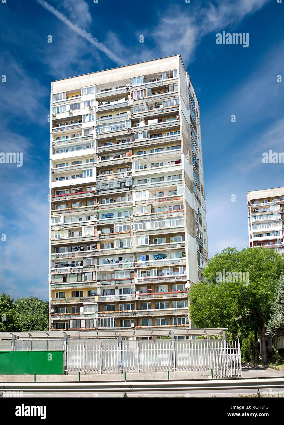 Old apartment building Stock Photo