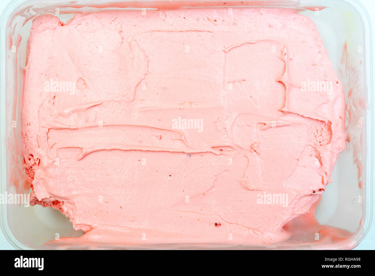 Strawberry ice cream texture Stock Photo Alamy