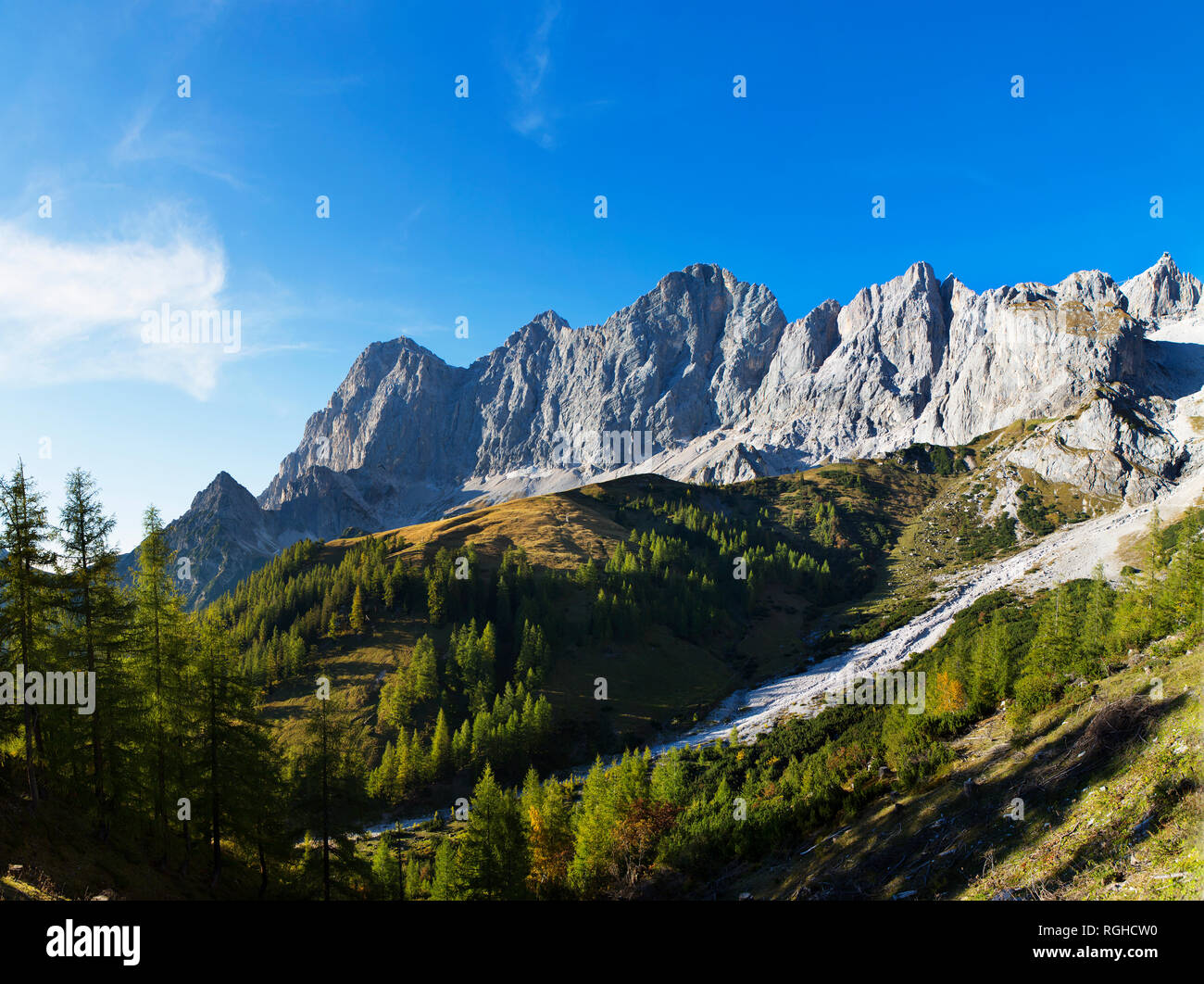 Austria, Styria, Salzkammergut, Dachstein massif, Dachstein south face Stock Photo