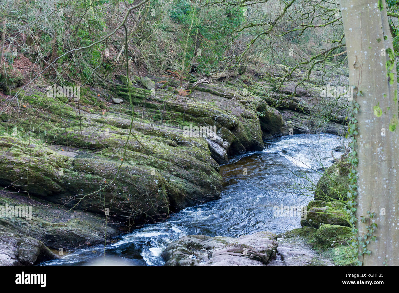 View of the River Ericht in Blairgowrie, Perthshire, Scotland, UK Stock ...