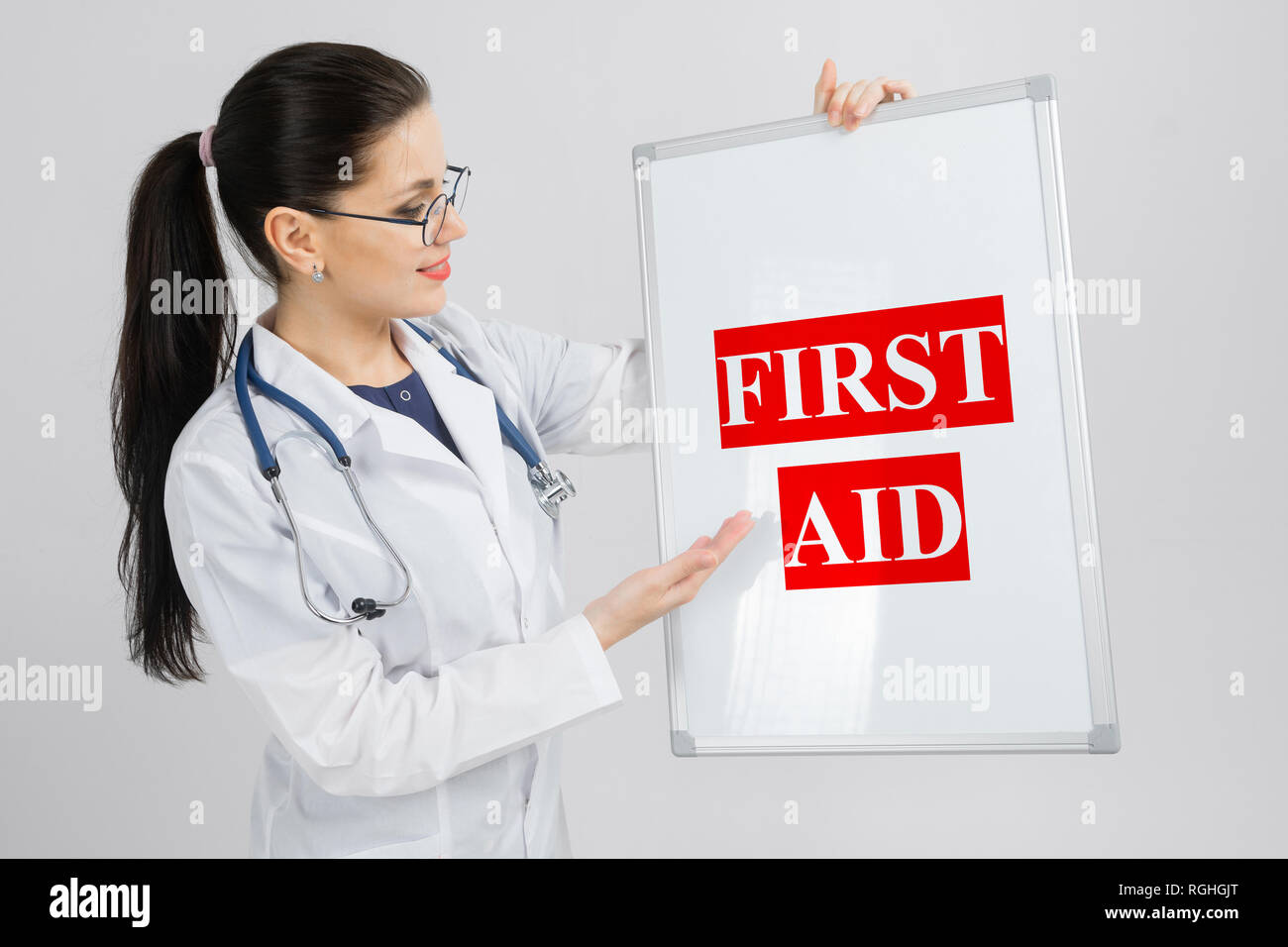 Woman female aid worker uniform hi-res stock photography and images - Alamy