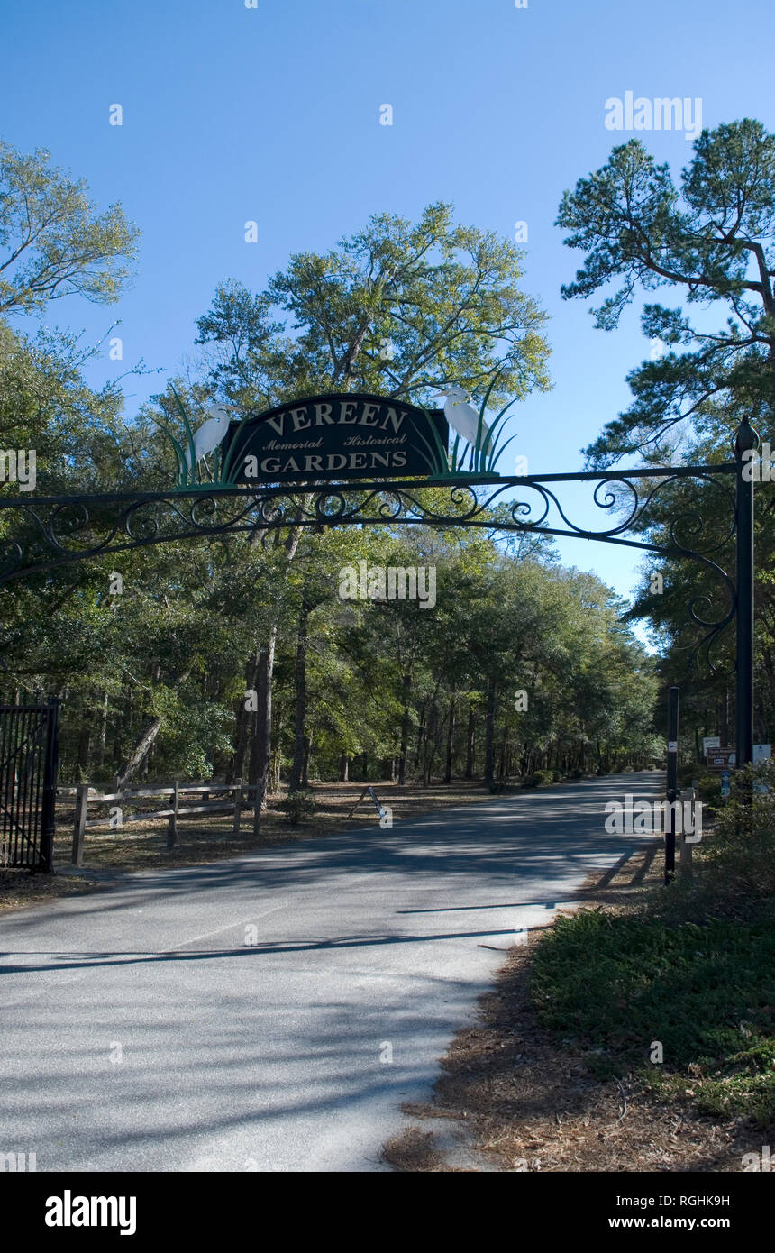 Vereen Memorial Historical Gardens Little River, South Carolina USA