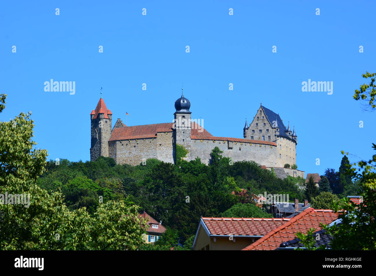 View on VESTE COBURG castle near Coburg, Region Upper Franconia, Bavaria,  Germany Stock Photo - Alamy
