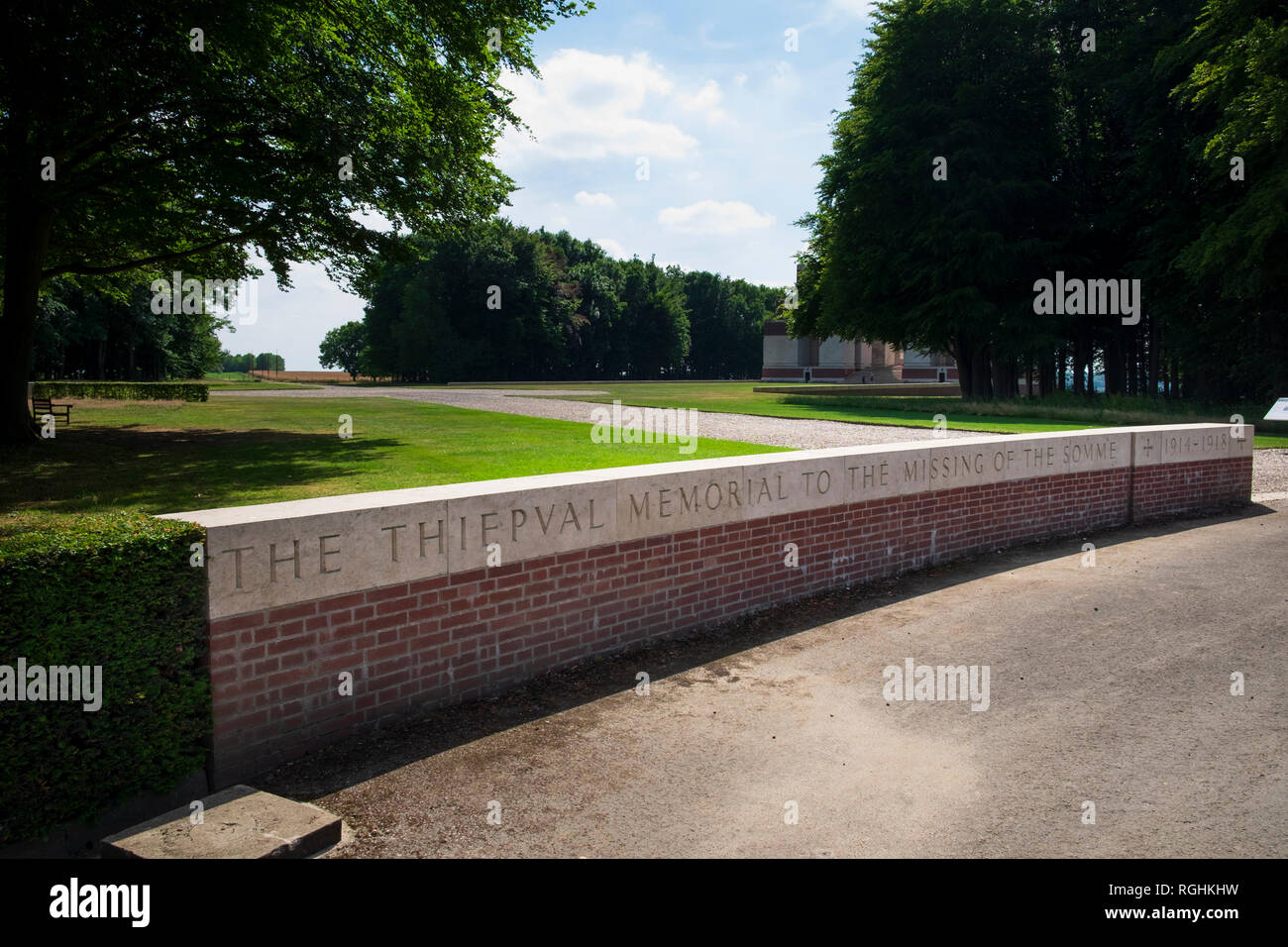 The Thiepval Memorial to the Missing of the Somme in World War 1 Stock Photo