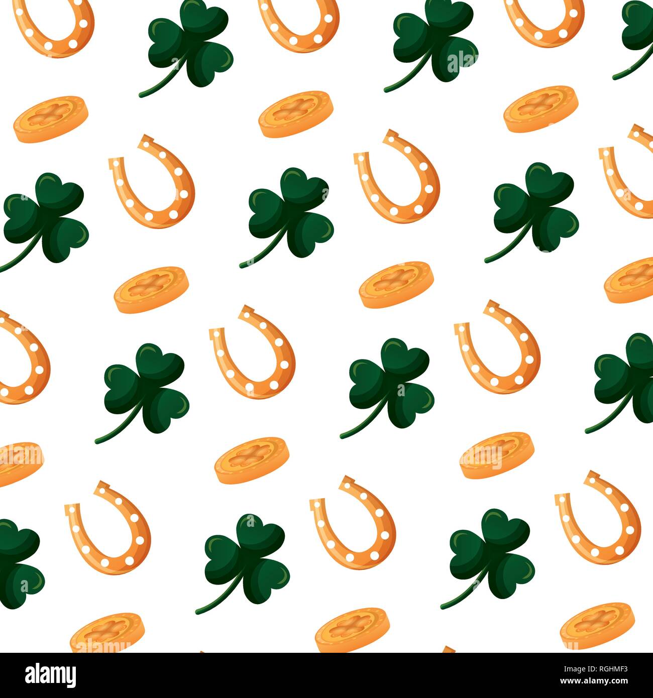 background green clovers plant decoration Stock Vector Image & Art - Alamy