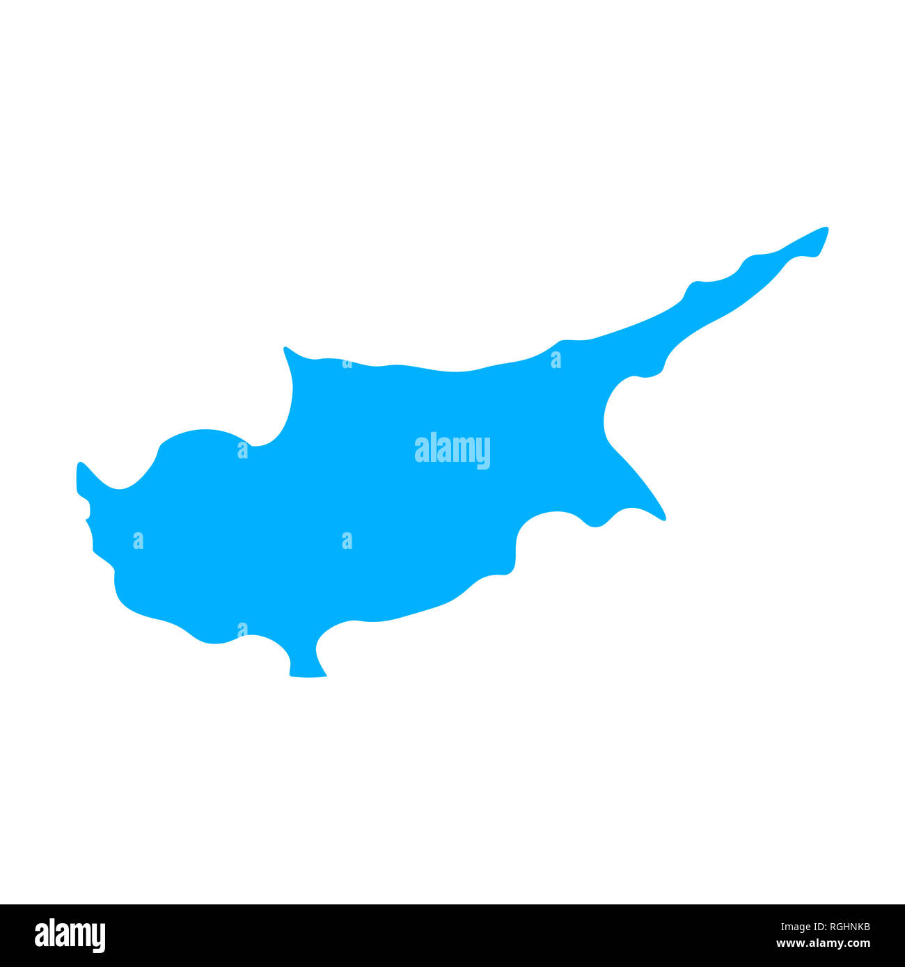 Map Of Cyprus Outline Silhouette Of Cyprus Map Illustration Stock Map Of Cyprus Outline Silhouette Of Cyprus Map Illustration Stock