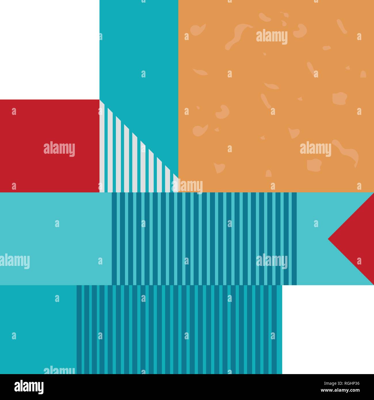 Abstract geometric seamless pattern or background. Poster, card, textile. Stock Vector