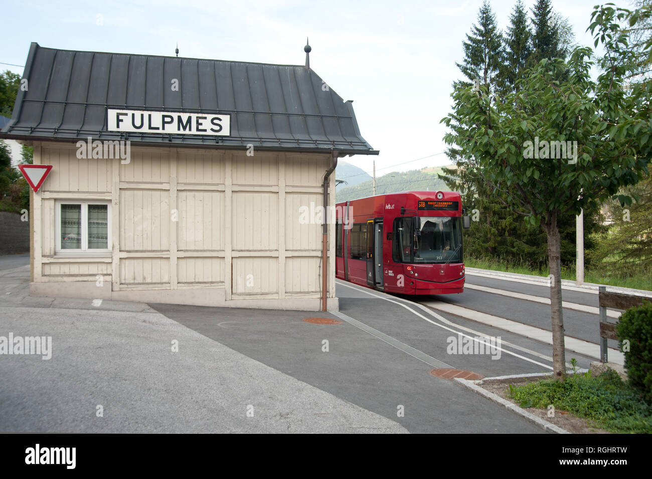 Innsbruck, Straßenbahn, Stubaitalbahn Stock Photo Alamy