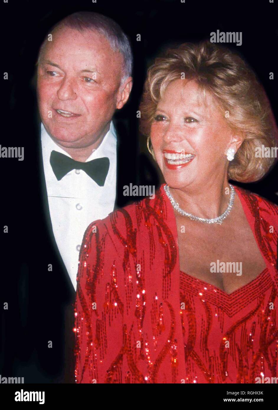 Frank Sinatra and Dinah Shore 1986 Photo By Adam Scull/PHOTOlink.net Stock Photo