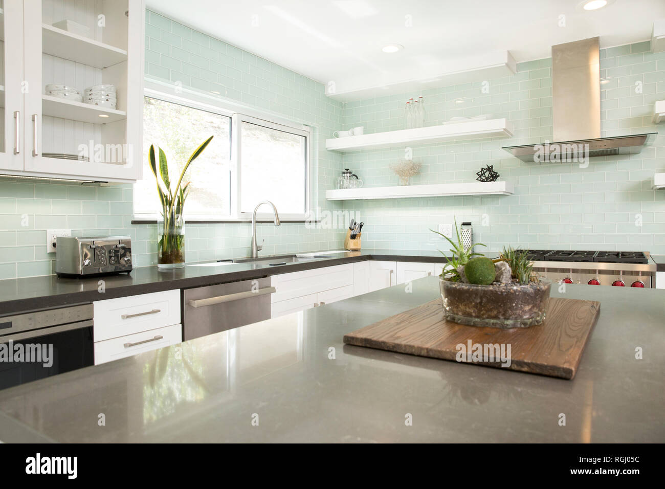 Interior of a modern kitchen Stock Photo - Alamy