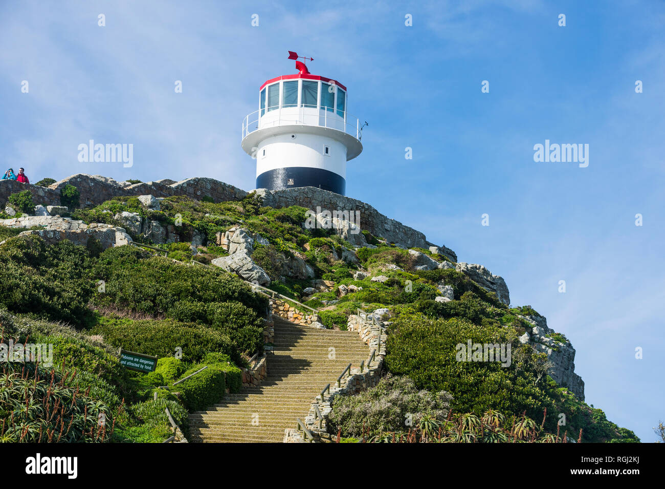 South Africa, Cape of Good Hope, Cape Point Lighthouse Stock Photo