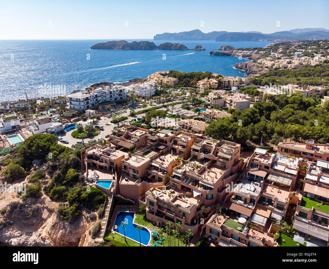 Spain, Balearic Islands, Mallorca, El Toro, upmarket apartments Stock Photo