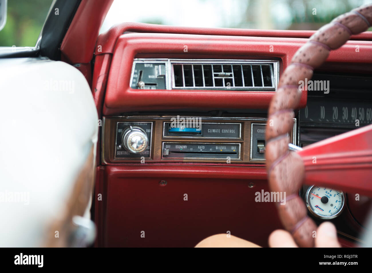 Old man driving retro hi-res stock photography and images - Alamy