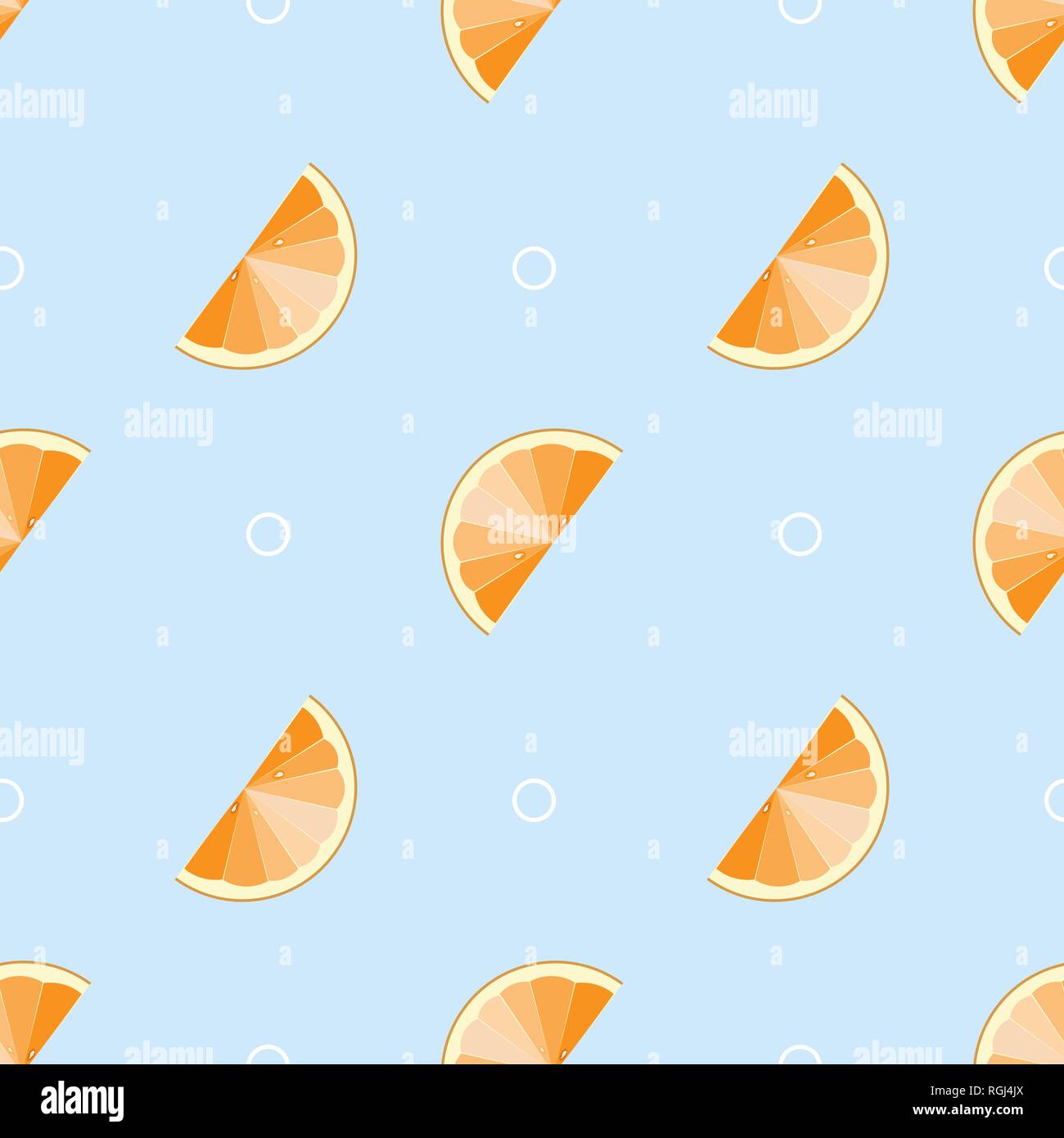 Vector seamless pattern the cut slices of orange 10 eps Stock Vector ...