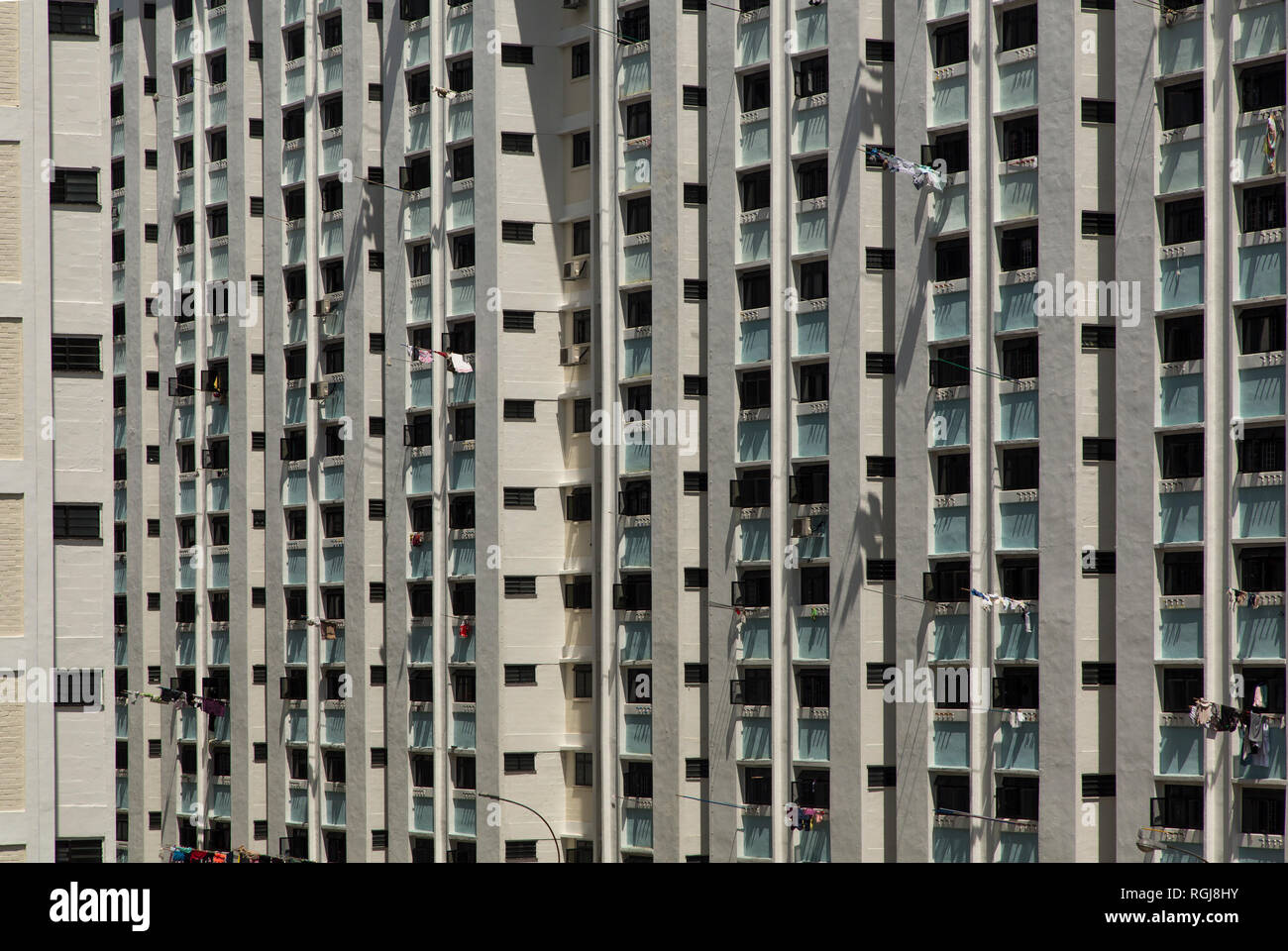 Part of a residential complex in Singapore Stock Photo