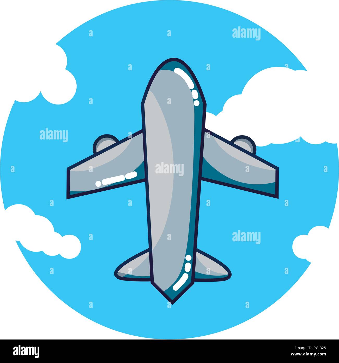 airplane flying cartoon Stock Vector Image & Art - Alamy