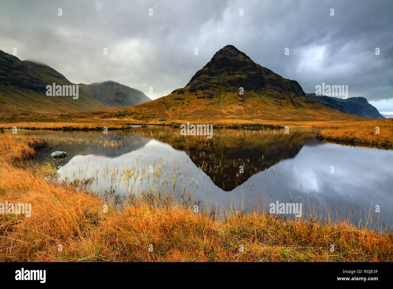 Lochan na Fola in Glen Coe, Scotland Stock Photo