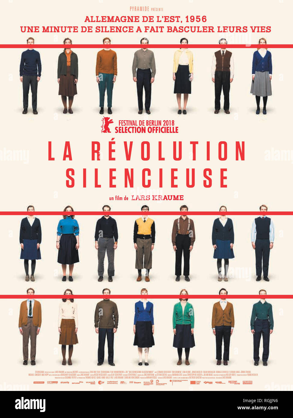 THE SILENT REVOLUTION, (aka DAS SCHWEIGENDE KLASSENZIMMER, aka LA REVOLUTION SILENCIEUSE), poster from France, 2018. © StudioCanal / courtesy Everett Collection Stock Photo