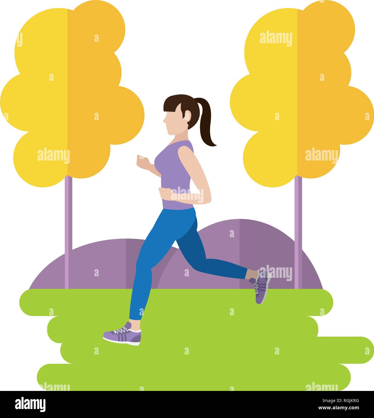 fit woman doing exercise Stock Vector Image & Art - Alamy