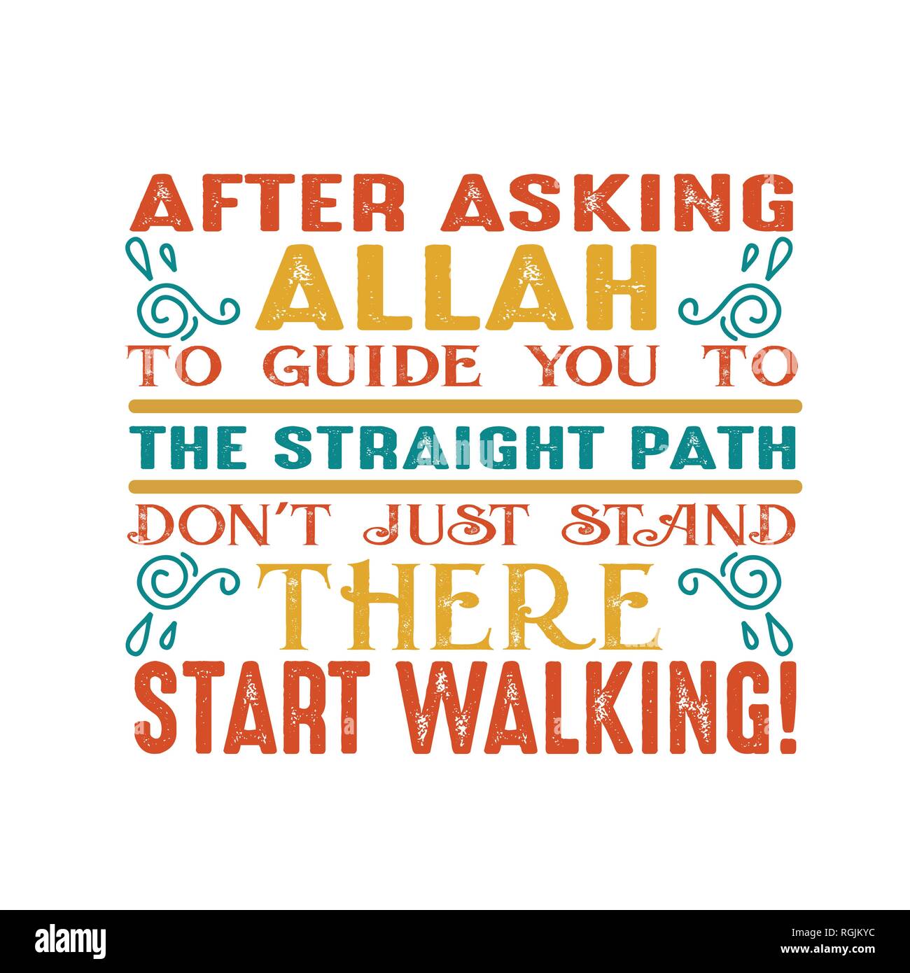 After asking Allah to guide you. Muslim Quote and Saying Stock Vector Image  \u0026 Art - Alamy, image size:1300x1390