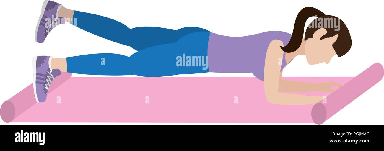 fit woman doing exercise Stock Vector Image & Art - Alamy