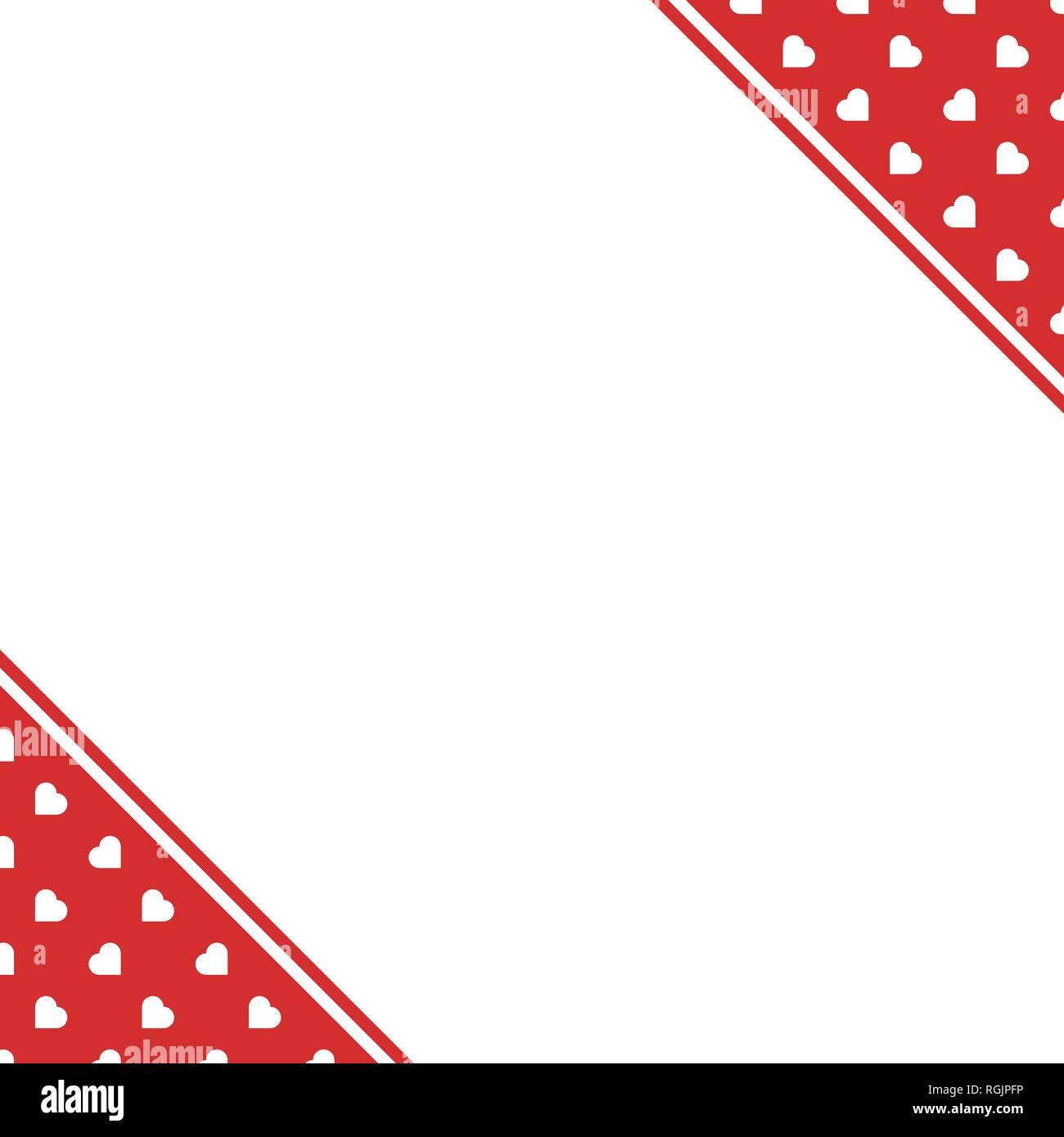 Red Hearts Seamless Love Background Pattern for Valentine's or Mother's Woman day for banner romantic cards wrapping paper decoration . Stock Vector