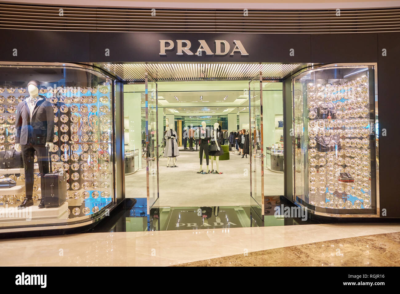 HONG KONG - CIRCA NOVEMBER, 2016: Prada store at the Elements shopping mall  Stock Photo - Alamy