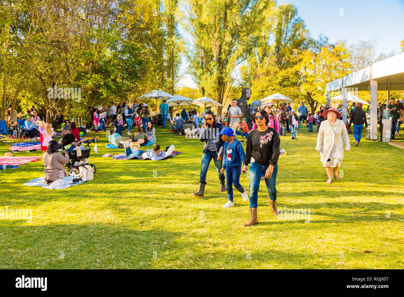 Johannesburg, South Africa May 12 2018 Diverse People at an outdoor
