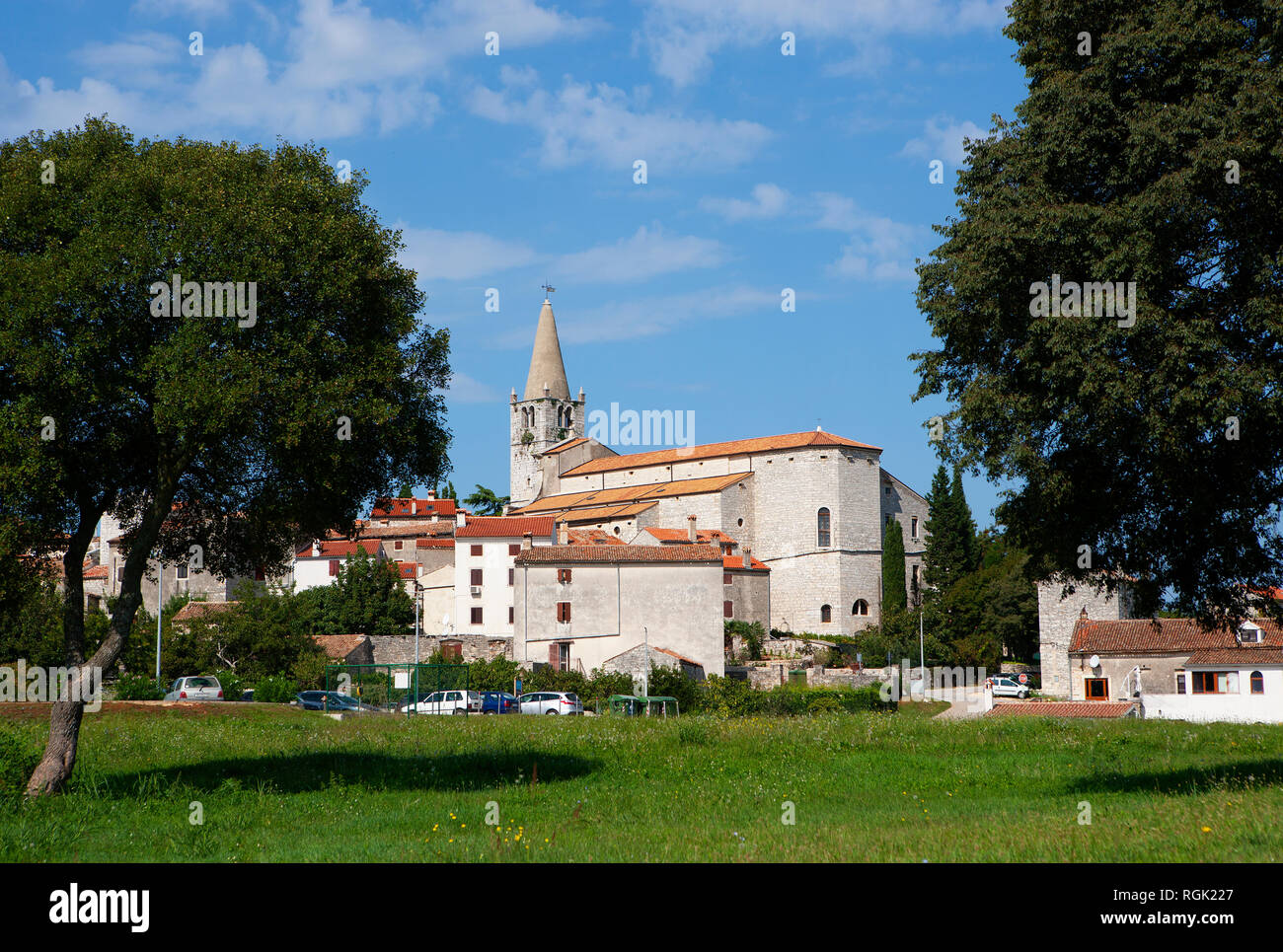 Croatia, Istria, Bale, Old town, Parish Church San Giuliano Stock Photo