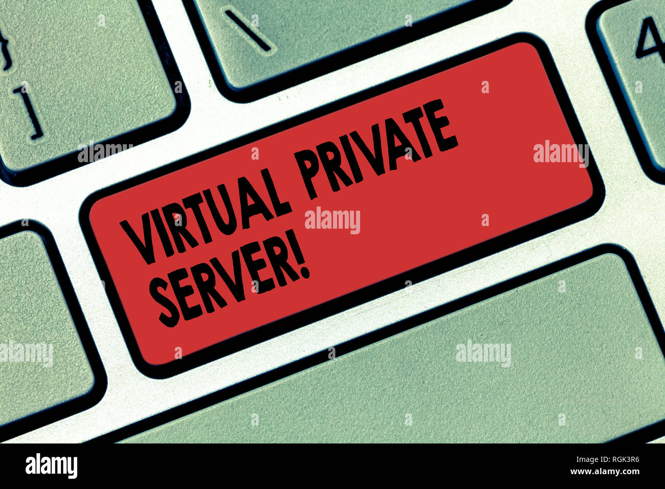 Writing note showing Virtual Private Server. Business photo showcasing ...