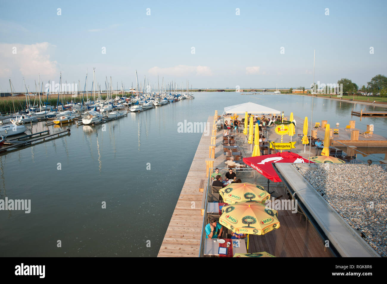 Burgenland, Rust am Neusiedlersee, Strandrestaurant Katamaran Stock ...