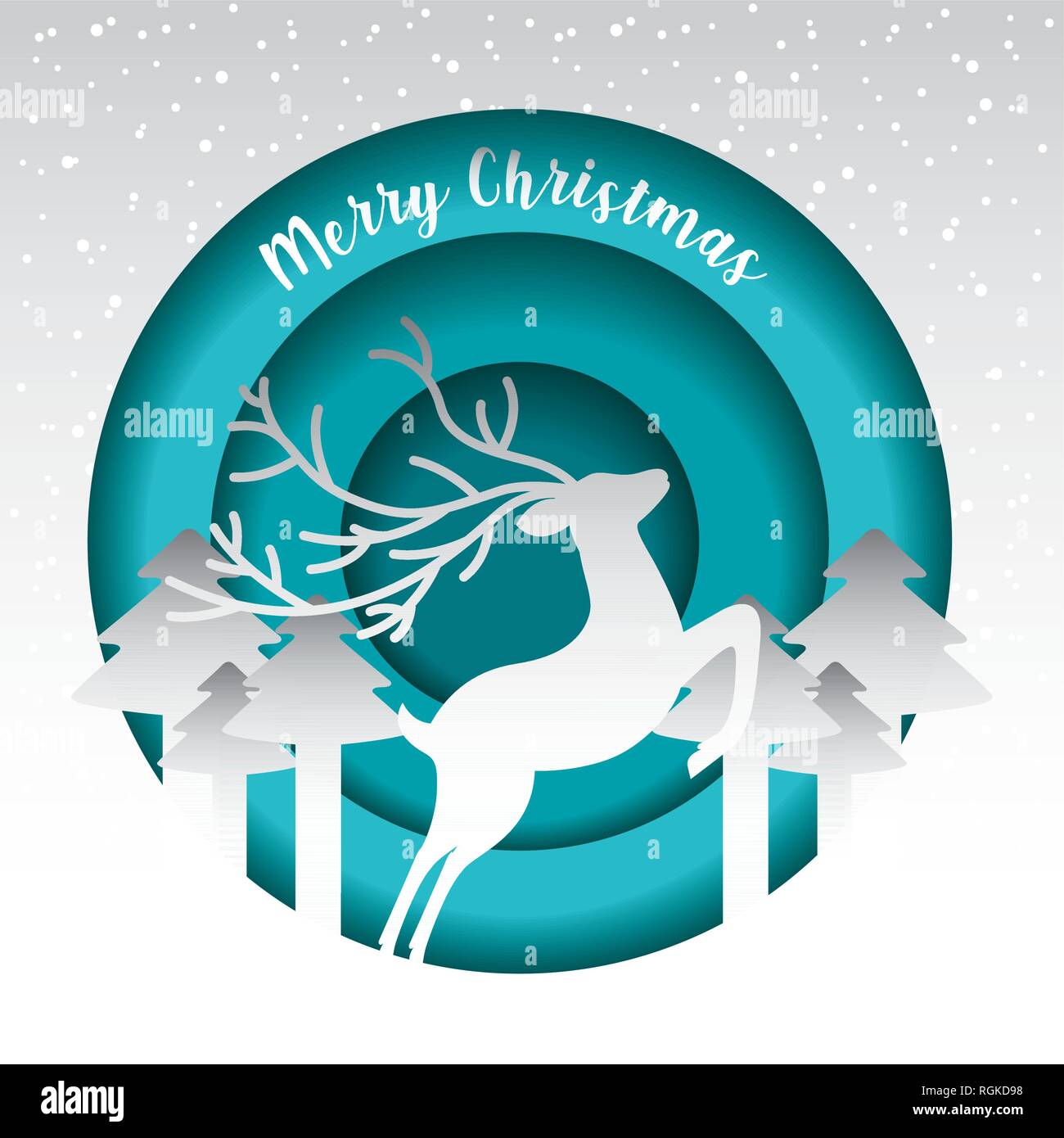 merry christmas card Stock Vector Image & Art - Alamy