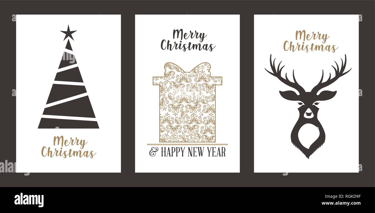 merry christmas card Stock Vector Image & Art - Alamy