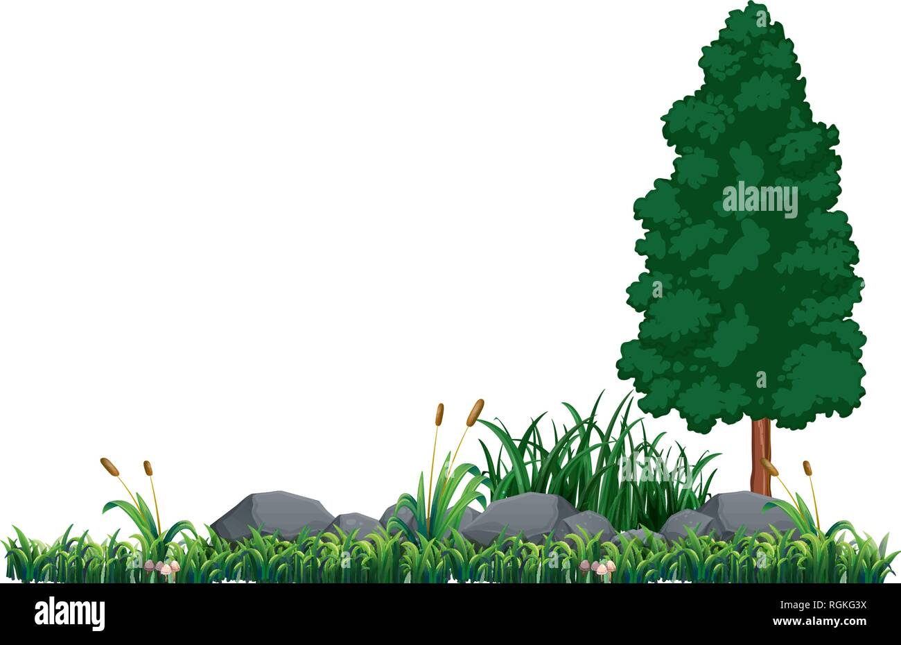 A blank nature template illustration Stock Vector Image & Art - Alamy