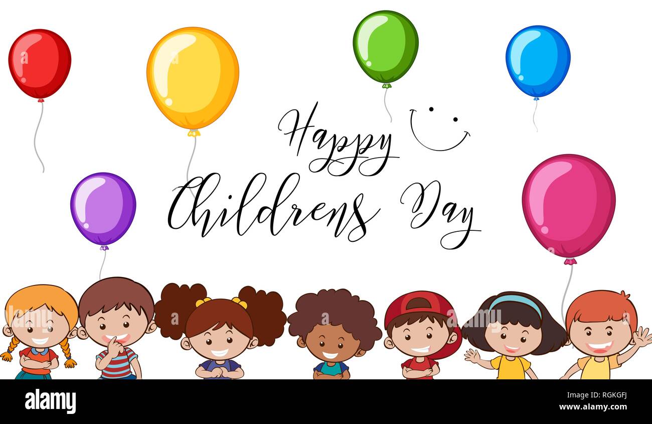 Happy children's day template illustration Stock Vector Image &amp; Art - Alamy