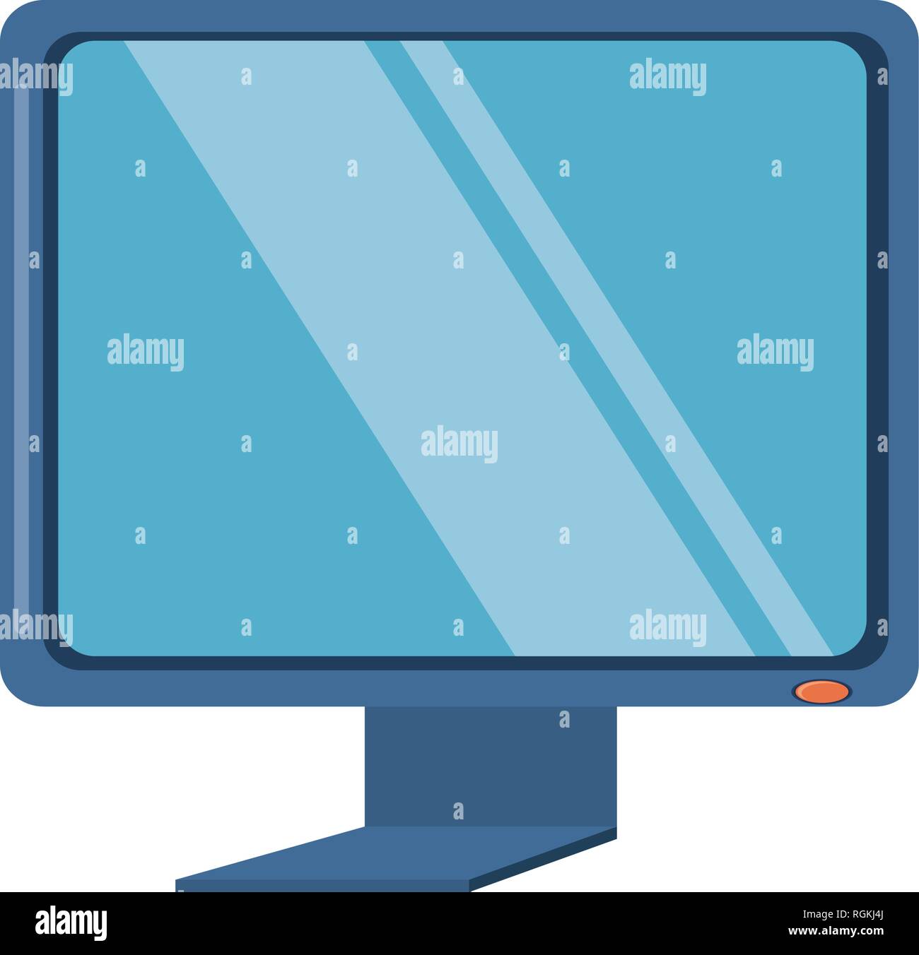 computer monitor isolated icon vector illustration design Stock Vector ...