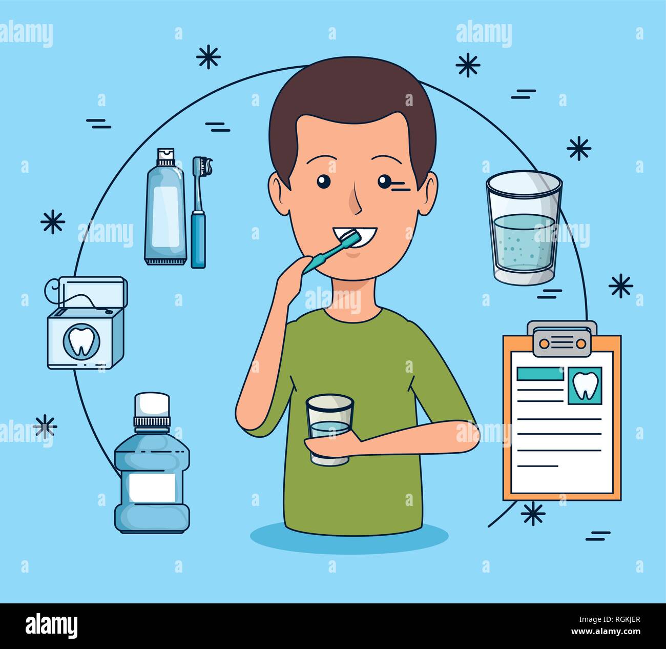Toothwash Toothwash Stock Vector Images - Alamy