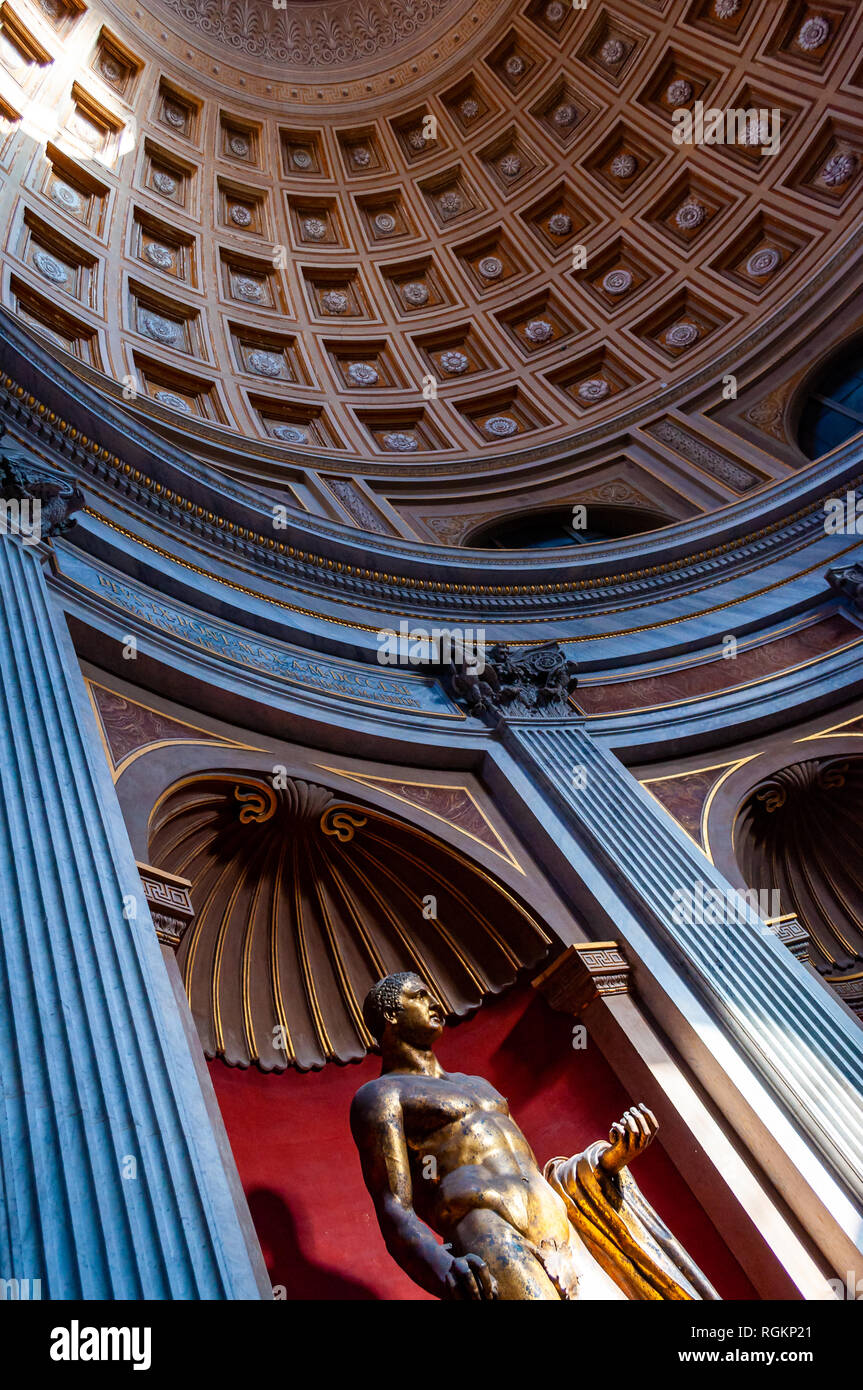 Vatican Rome Italy November 16 2018 Gilded Bronze