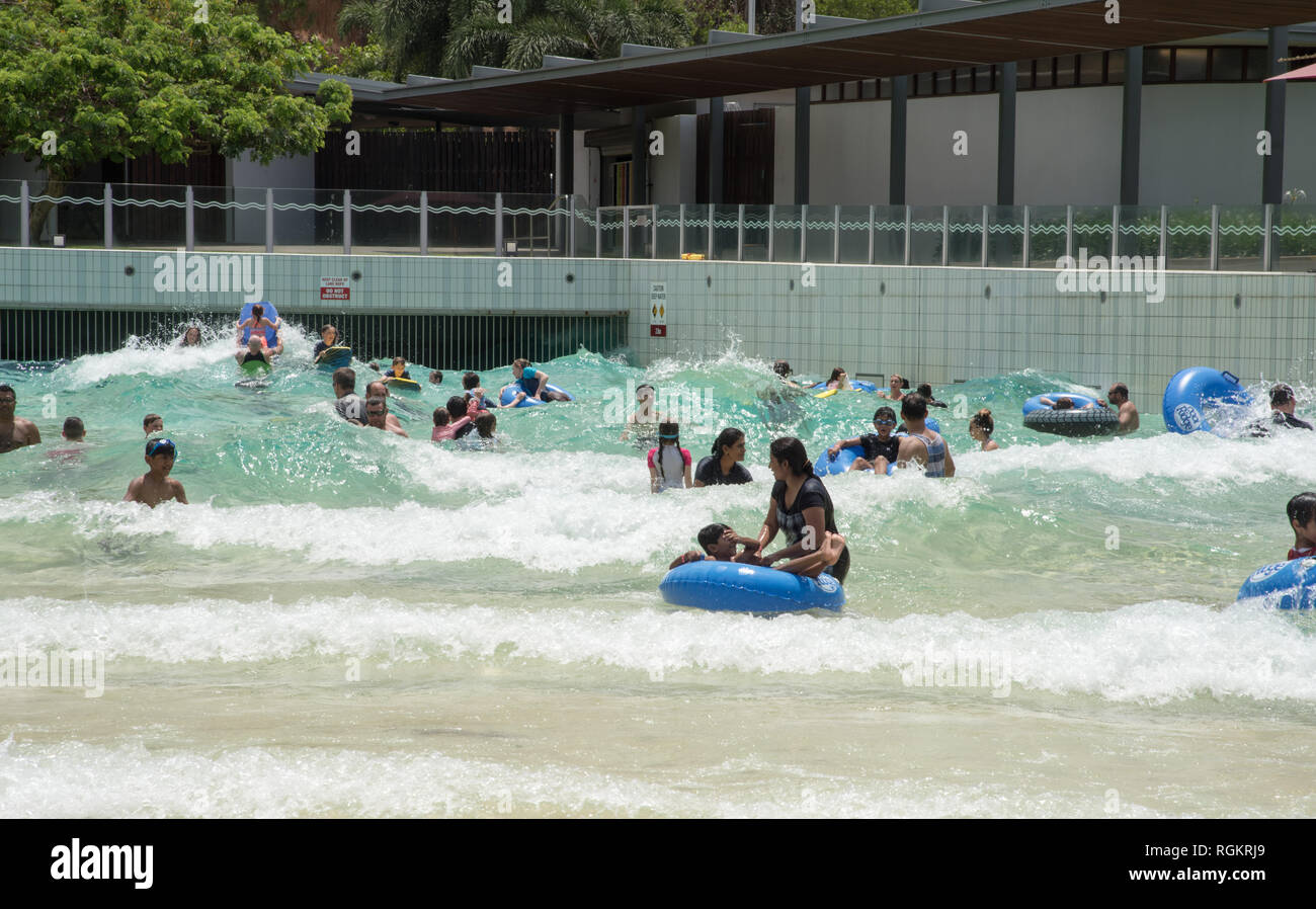 Darwin, Northern Territory, AustraliaOctober 8,2017 People enjoying