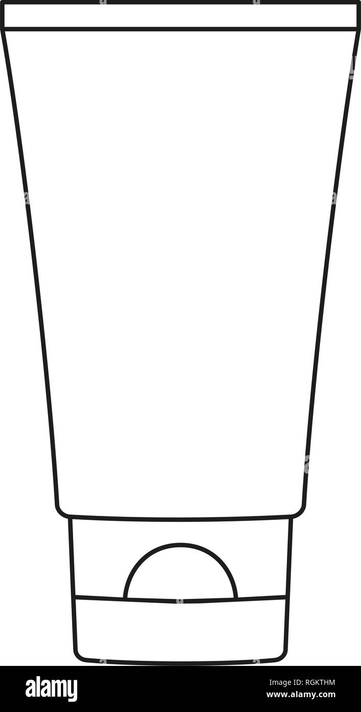 Line art black and white hand cream tube Stock Vector Image & Art Alamy