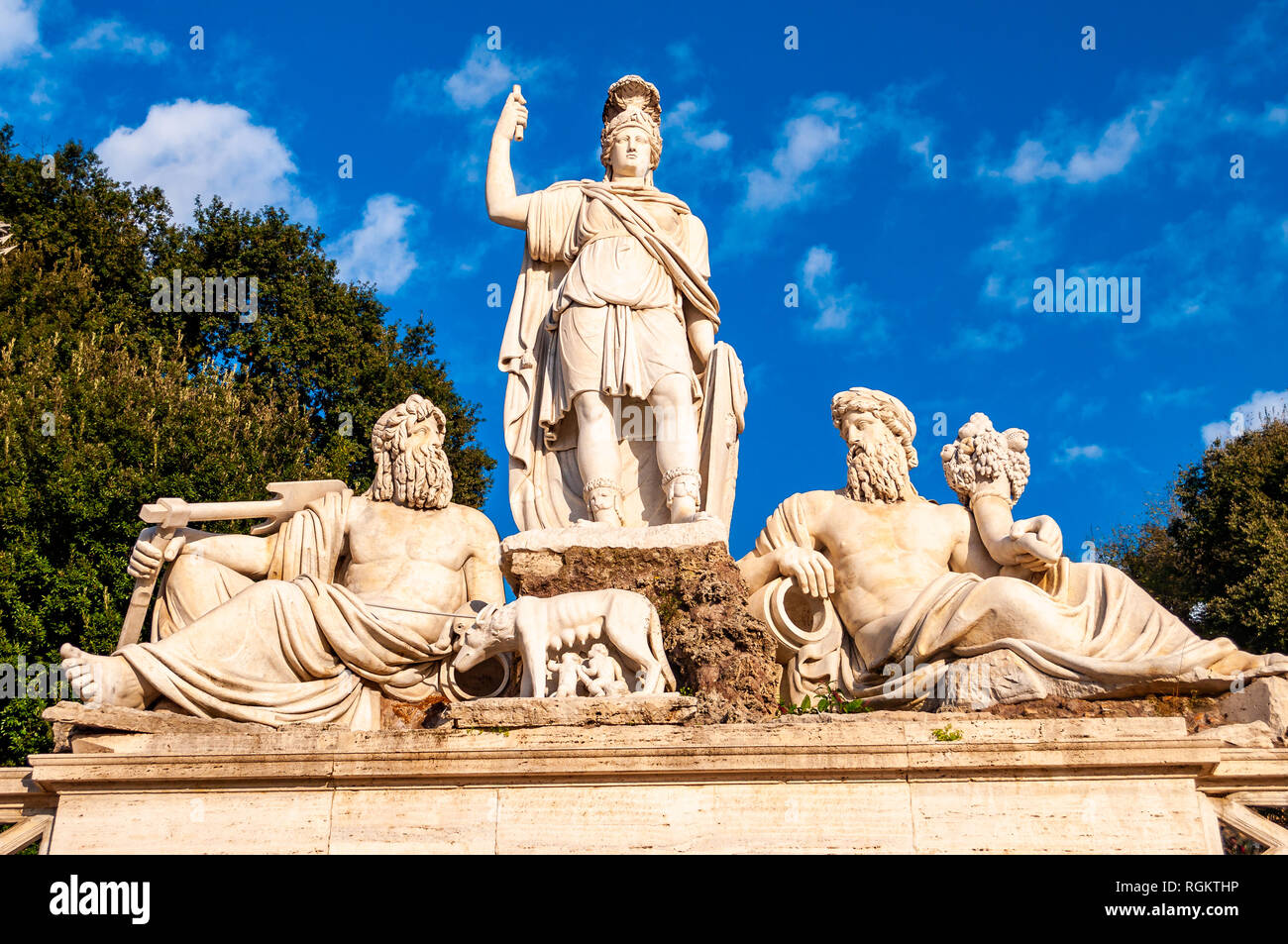 Ancient bearded fountain sculpture marble hi-res stock photography and ...