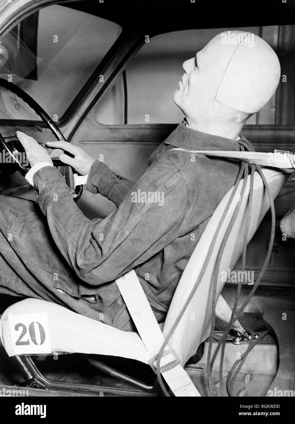 fiat, crash test, italy 1964 Stock Photo